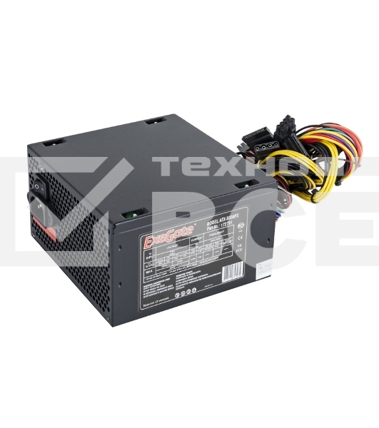 Блок питания ExeGate 500NPX (EX224734RUS-PC), 500Вт, 120мм, черный