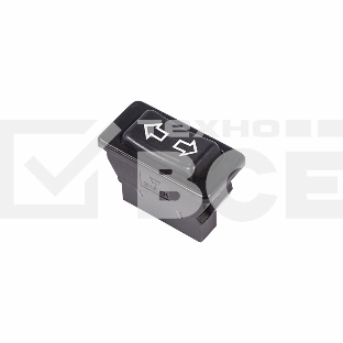 Выключатель (стеклоподъемника) клавишный 12V 20А (5с) (ON)-OFF-(ON) черный Rexant