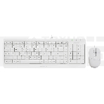 Клавиатура + мышь A4Tech Fstyler F1512 клав:белый мышь:белый USB, фото 1