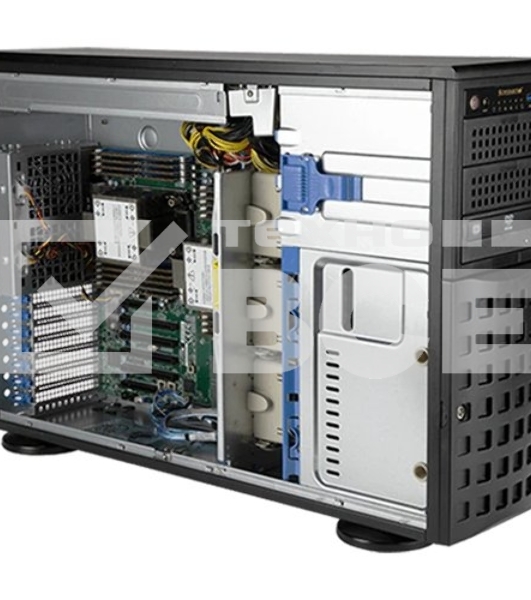 Серверная платформа Supermicro SYS-740P-TR 4U noCPU(2)3rd GenScalable/TDP 270W/no DIMM(18)/ SATARAID HDD(8)LFF/2x1GbE/2x1200W