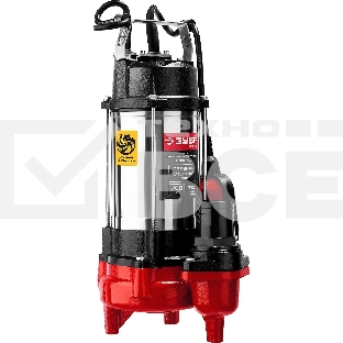 Насос фекальный погружной ЗУБР НПФ-750 750Вт, пропускная способность 310 л/мин,напор 14 м,чугунный