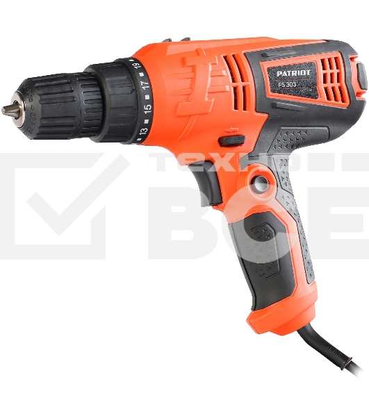 Дрель-шуруповерт сетевой Patriot FS 303, Сетевая, 330 Вт