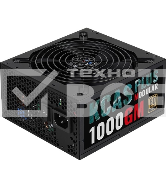 Блок питания Aerocool / Formula KCAS PLUS 1000GM V2 RTL (ACPG-KPK0FEC.12), 1000Вт, 80 PLUS Gold, 140мм, модульный, черный