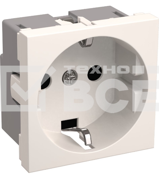 Розетка Iek (CKK-40D-RSZB2-K01-K) РКС-20-30-П-К Розетка с з/к 2к (на 2 модуля) ПРАЙМЕР белая
