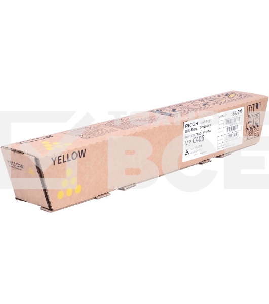 Картридж лазерный тип MPC406 желтый для Ricoh MPC306/406/307 (6000стр)