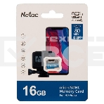 Флеш карта microSDHC 16GB Netac P500 <NT02P500STN-016G-S> (без SD адаптера) 80MB/s, фото11