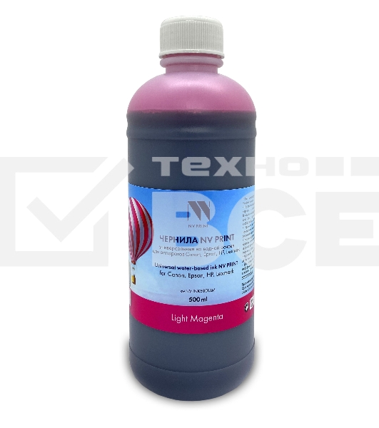 Чернила NV PRINT универсальные на водной основе NV-INK500ULM для аппаратов Сanon/Epson/НР/Lexmark (500 ml) Light Magenta