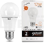 Лампа светодиодная Gauss Elementary 12Вт цок.:E27 груша 220B 3000K св.свеч.бел.теп. A60 (упак.:10шт) (23212), фото4