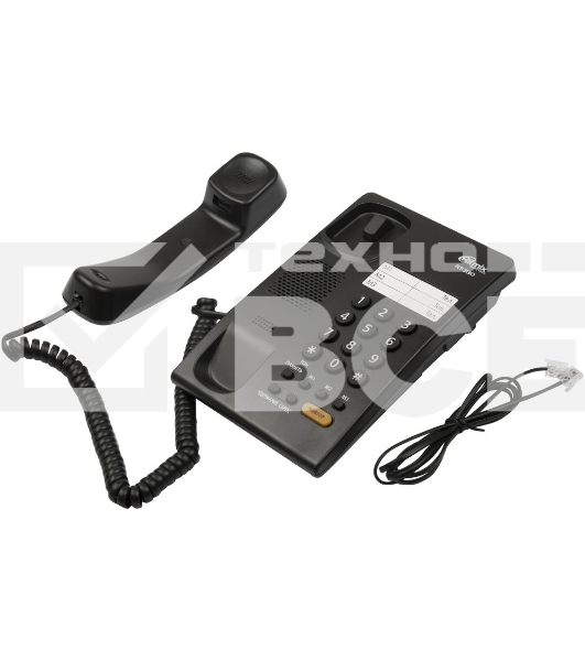 Телефон проводной Ritmix RT-330 черный