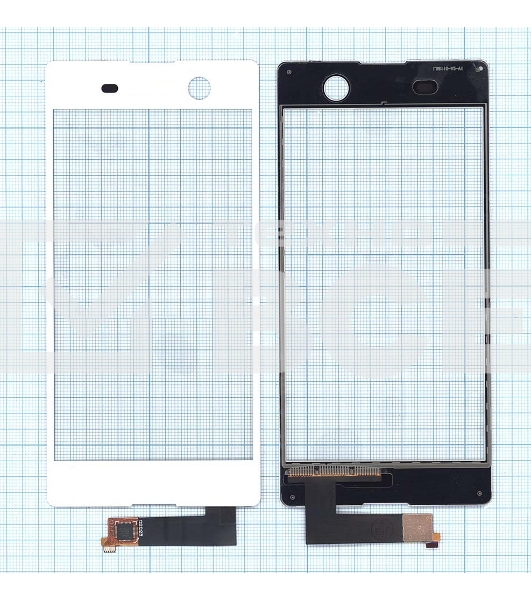 Сенсорное стекло (тачскрин) для Sony Xperia M5 белое