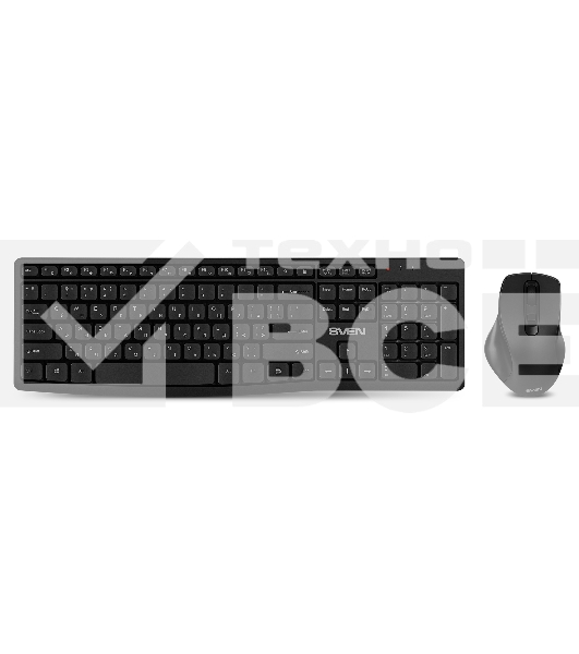 Беспроводной набор клавиатура+мышь SVEN KB-C3500W (2,4 GHz, 106 кл, 800-1600DPI)