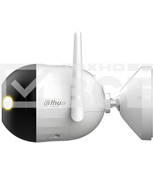Уличная цилиндрическая IP-видеокамера DAHUA DH-IPC-F4CP-PV-0280B Smart Dual Light 4Мп, 1/3” CMOS, объектив 2.8мм, видеоаналитика, ИК 30м, LED 30м, микрофон, динамик, Wi-Fi 2.4ГГц, IP67, металл пластик
