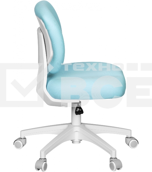 Кресло детское Cactus CS-CHR-3594BL голубой, крестов. пластик белый