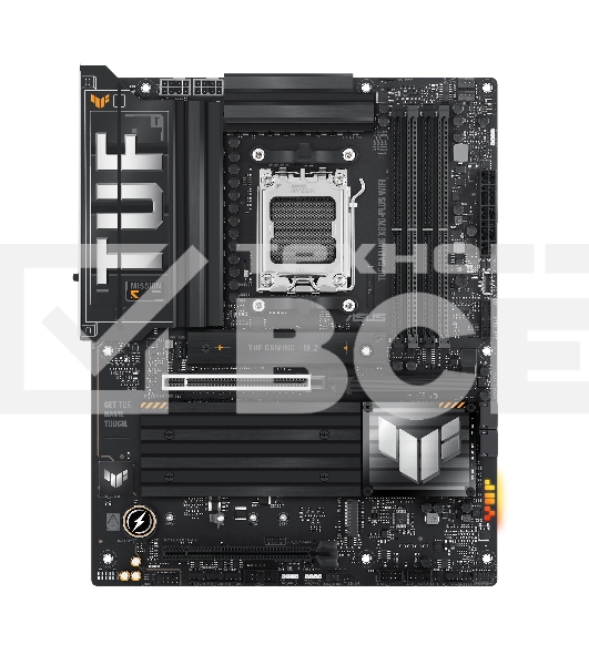 Материнская плата ASUS TUF GAMING X870-PLUS WIFI, AM5, AMD X870, 4xDDR5, 2xSATA, 4xM.2, 1xPCIe 5.0 x16, 1xPCIe 4.0 x4, 1xHDMI, 1xUSB-C 3.2 Gen 2, 1xUSB-C 3.2 Gen 2x2, 2xUSB-C 4.0, 1x 2.5Gb LAN, 1xUSB-A 2.0, 3xUSB-A 3.2 Gen 2, 4xUSB-A 3.2 Gen 1, 5x3.5 мм, 