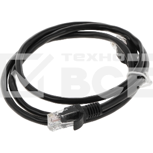 Патч-корд Premier PP12-1M/BK 1000Гбит/с UTP 4 пары cat.5E CCA molded 1м черный RJ-45 (m)-RJ-45 (m)