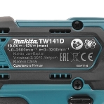 Гайковерт акк Makita TW141DZ (уд),12В,Li-ion,0-3200у\м,145Нм,квадрат1\2',1.1кг,кор,подсв,M8-M16,б\а, фото12