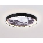 Настенно-потолочный светодиодный светильник Ambrella light FW11111 BK черный 18W LED 3000-6400K D300*38, фото7
