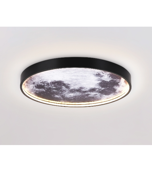 Настенно-потолочный светодиодный светильник Ambrella light FW11111 BK черный 18W LED 3000-6400K D300*38
