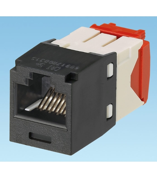 Модуль информационный Panduit CJ5E88TGBL Mini-Com RJ45 кат.5e черный