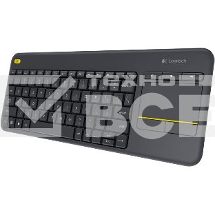 Клавиатура 920-007147 Logitech Keyboard K400 Wireless Touch Plus USB RTL 