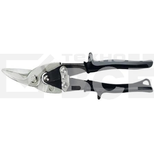 Ножницы по металлу Gross 78321 250 мм прямой и левый резсталь-СrMo двухкомп. рук-ки