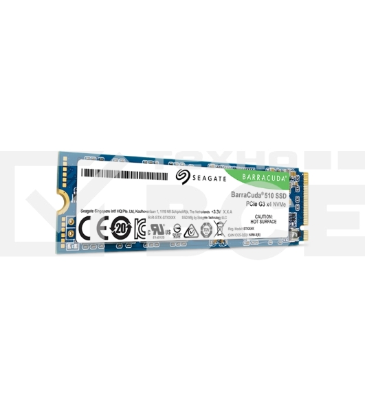 Накопитель SSD Seagate BarraCuda 510, 256Gb, PCIe 3.0 x4, M.2 2280, NVMe, R/W 3100/1050