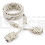 Кабель Gembird/Cablexpert CC-PPVGA-10, Кабель VGA Premium  15M/15M, 3.0м, белый, тройной экран, феррит.кольца , фото4