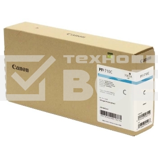 Картридж струйный Canon PFI-710 C 2355C001 голубой (700 мл) для Canon TX-2000/TX-3000/TX-4000