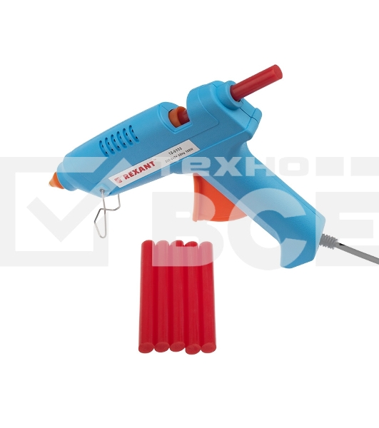 Клеевые стержни Rexant, Ø11 мм, 100 мм, красные, 6 шт., блистер