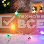 Гирлянда светодиодная «Мини-лампочки» 1.5 м, 10 LED, прозрачный ПВХ, цвет свечения мультиколор, 2 х АА (батарейки не в комплекте) NEON-NIGHT, фото2