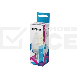 Лампа светодиодная LED BASIC CN 8.5Вт 220В E14 3000К Космос LkecLED8.5wCNE1430