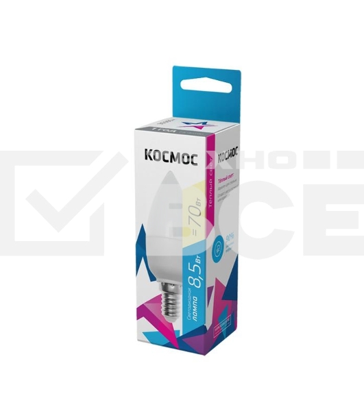 Лампа светодиодная LED BASIC CN 8.5Вт 220В E14 3000К Космос LkecLED8.5wCNE1430
