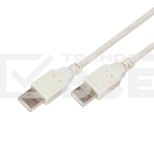 Кабель Rexant  USB A - USB A 3 метра, серый 18-1146