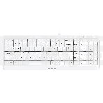 Клавиатура + мышь A4Tech Fstyler F1512 клав:белый мышь:белый USB, фото8