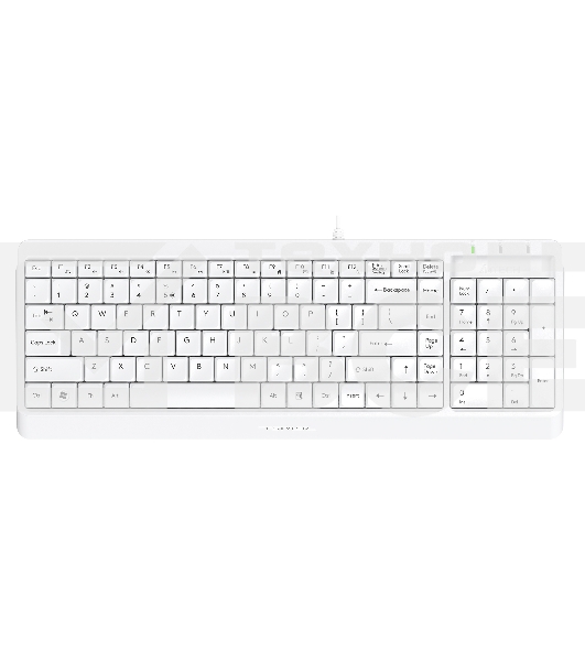 Клавиатура + мышь A4Tech Fstyler F1512 клав:белый мышь:белый USB