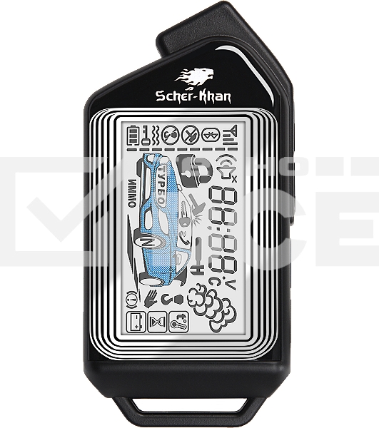 Автосигнализация Scher-Khan М20 Компл. 1.0 с обратной связью + дистанционный запуск брелок с ЖК дисплеем