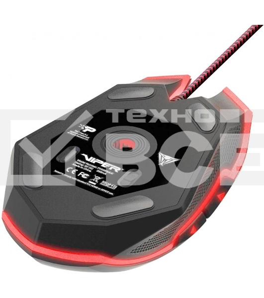 Мышь проводная Patriot Viper V530 черный, 4000 dpi, USB, кнопки - 7