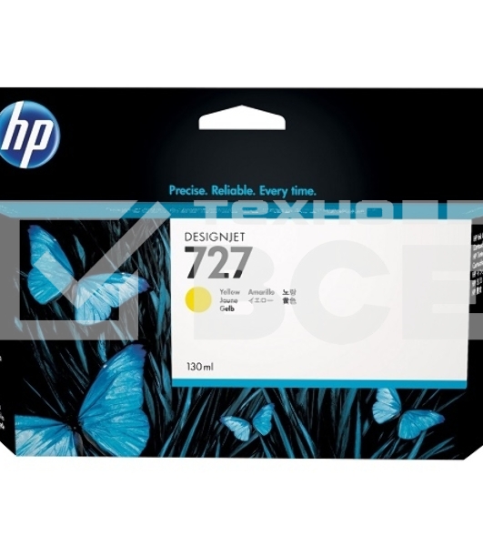 Картридж струйный HP 728 с желтыми чернилами для принтеров Designjet, 130 мл