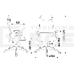 Кресло руководителя Бюрократ KB-8N/DG/TW-12 серый TW-04 TW-12 сетка, фото2