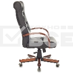 Кресло руководителя Бюрократ T-9928WALNUT/ECO черный, эко.кожа, крестовина металл/дерево, фото7