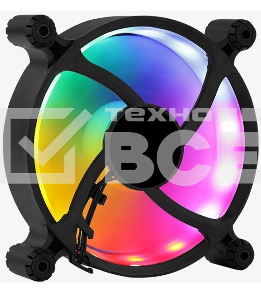 Вентилятор для корпуса AeroCool / Formula Spectro 12 FRGB черный, 120 мм, 1000 об/мин, 19.6 дБ, 4 pin