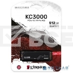 Накопитель SSD Kingston 512Gb M.2 KC3000 <SKC3000S/512G> (PCI-E 4.0 x4, up to 7000/3900Mbs, 3D TLC, NVMe, 400TBW, Phison E18, 22х80mm, LP heatsink), фото14