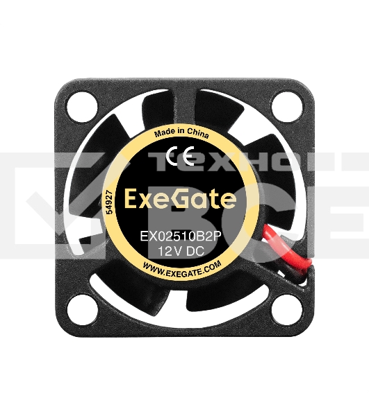Вентилятор для корпуса ExeGate EX02510B2P черный, 25 мм, 10500 об/мин, 23.2 дБ, 2 pin
