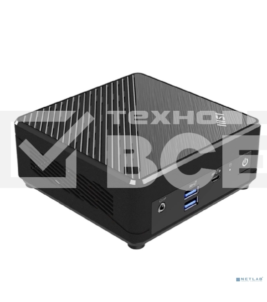 Неттоп MSI Cubi N ADL-019RU slim N-series N100 (0.8) 4Gb SSD128Gb UHDG Windows 11 Professional 2xGbitEth WiFi BT 65W черный (9S6-B0A911-220)
