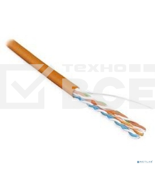 Кабель NEOMAX NM710111-100М-РТ U/UTP cat.5e 4x2x0.52, 24 AWG, Медь, внутренний, ZH нг(А)-HF (LSZH), 100м, оранжевый