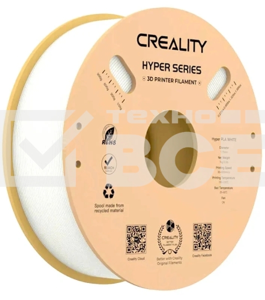 Пластик для принтера 3D Creality 3301010335 PLA d1.75мм 1кг 1цв. белый