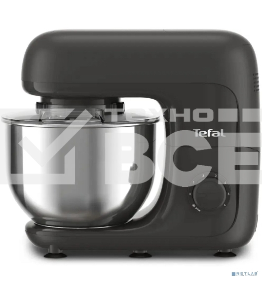 Кухонная машина Tefal Bake Essential QB161H38, черный/серебристый