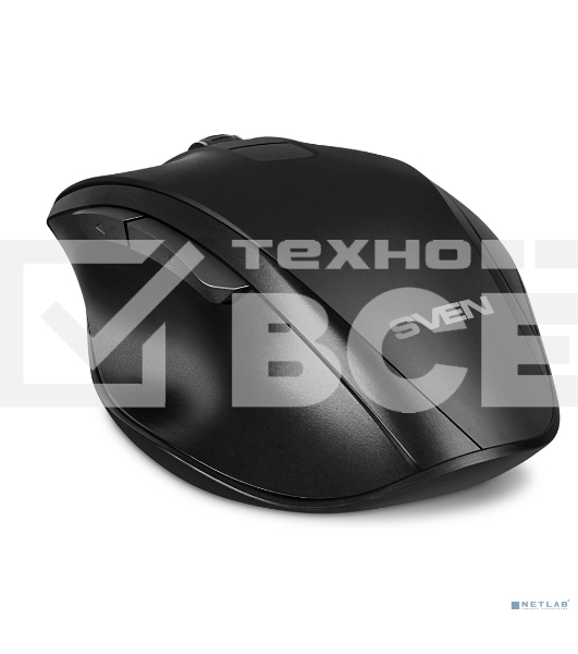 Мышь беспроводная SVEN RX-525SW черная (бесшумн. кл., 5+1кл. 600-1400DPI, Soft-touch, блист.)