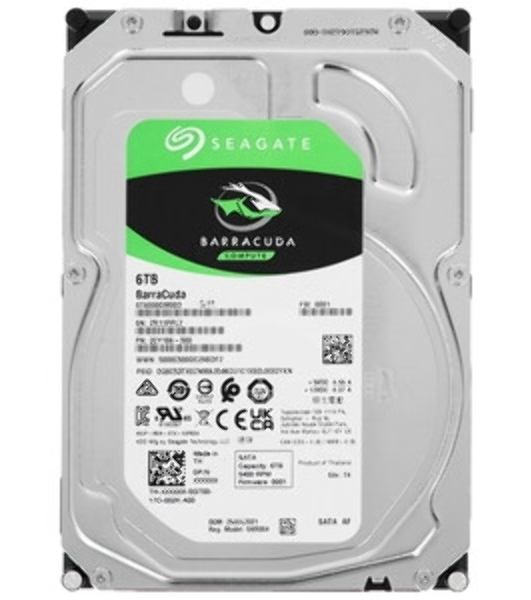 Жесткий диск Seagate 6Tb 5400rpm SATA 6Gb/S 256MB Barracuda 3.5