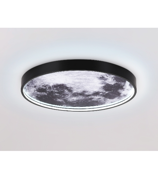Настенно-потолочный светодиодный светильник Ambrella light FW11111 BK черный 18W LED 3000-6400K D300*38